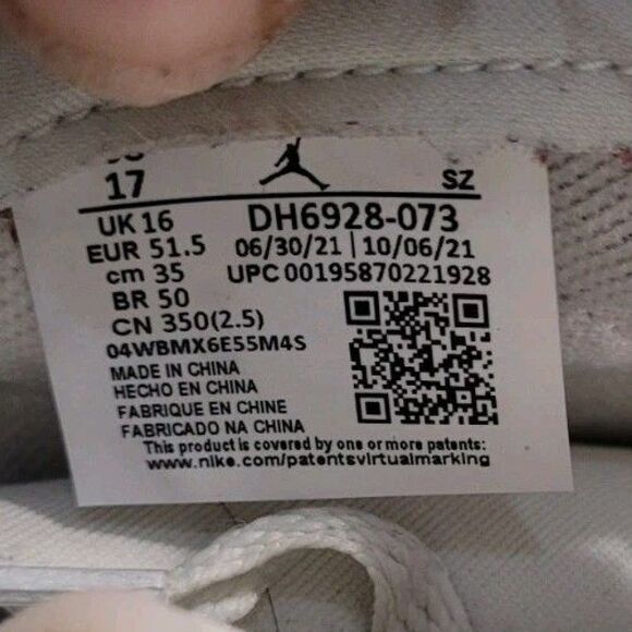 Size 17 - Air Jordan 6 Low Lunar New Year Men\'s Basketball Shoes White Gold